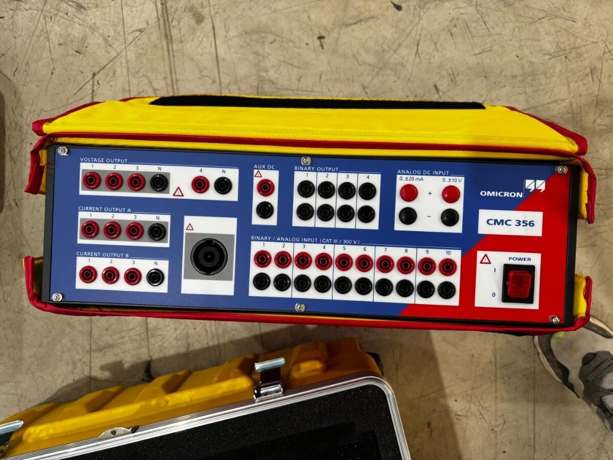 Omicron CMC 356 Protection Relay Tester + Calibration Cert & Full Cable Set