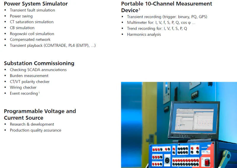 Omicron CMC256 Plus Universal Relay Test Set